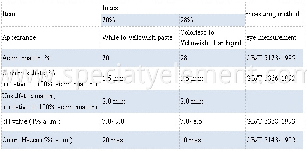 Sodium Lauryl Ether Sulfate Sles 70